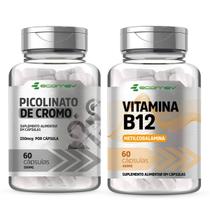 Combo B12 Metilcobalamina + Picolinato De Cromo 500mg 120Cáps Ecomev