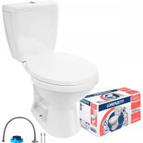 Combo Bacia com Caixa Acoplada + Acessórios Lorenzetti Loren Way - Branco