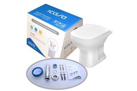 Combo Bacia Sanitária Convencional E Assento Soft Close Etna Branco Icasa CBCETN00