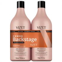 Combo Backstage Hidratação Shampoo + Máscara Condicionante 900 ML Vizet