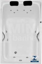 COMBO: Banheira Dupla Canaã com Hidro 1,70 X 1,10 X 0,39 + AQUECEDOR + KIT INOX + CROMOTERAPIA 2 PONTOS. COMBO: Banheira Dupla Canaã com Hidro 1,70 X 1,10 X 0,39 + AQUECEDOR + KIT INOX + CROMOTERAPIA 2 PONTOS.