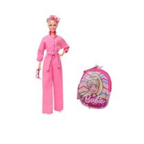 Combo Barbie Boneca Macacão Rosa (O Filme)+bolsinha Combo Barbie Boneca Macacão Rosa (O Filme)+bolsinha