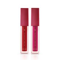 Combo Batom Líquido Niina Secrets Skinny Matte: Vermelho Hibisco 5ml + Pink Peônia 5ml