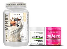 Combo Beleza Feminina Whey Creatina Pura 300 Bio Colágeno
