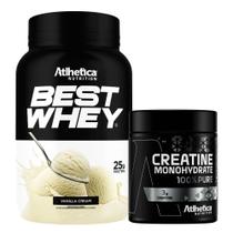 Combo Best Isolado Hidro Baunilha 900g Creatina - Atlhetica