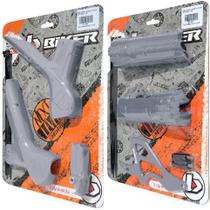 Combo Biker Quadro + Eixo + Bengala + Pinhao Crf 230 - Cinza