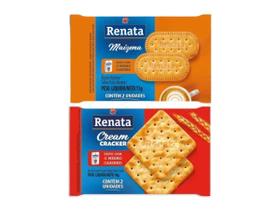 Combo Biscoitos Renata Maizena e Cracker Sachê 120 Unidades Combo Biscoitos Renata Maizena e Cracker Sachê 120 Unidades