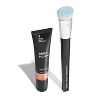 Combo Blush Líquido Rosa Rosadourex 15 ml + Pincel Super Denso