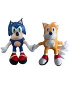 Combo Boneco Sonic e Tails De Pelúcia Top 50cm