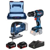 Combo bosch 18v - gst 185-li + gsb 18v-90c com bateria
