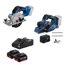 Combo Bosch GKS 18V-51 -GHO 185-LI + Carregador e Bateria