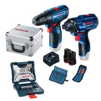 Combo Bosch Gsr 120-Li + Gdr 120-Li 2 Baterias 2Ah Maleta