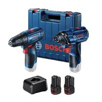 Combo Bosch GSR 120-LI + GDR 120-LI + 2 Baterias com Maleta