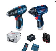 Combo bosch parafusadeira gsr 120li e chave de impacto gdr 120li, 2 baterias e maleta de alumínio Combo bosch parafusadeira gsr 120li e chave de impacto gdr 120li, 2 baterias e maleta de alumínio