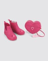 Combo: Bota Infantil Barbie + Bolsa Heart Grendene Kids