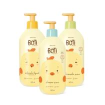 Combo Boti Baby: Shampoo Suave 400ml + Condicionador Suave 400ml + Sabonete Líquido de Glicerina