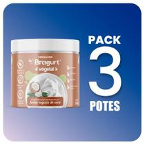 Combo Bragurt Vegetal - Iogurte Vegano - Sabor coco - 36 porções
