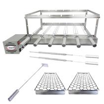 Combo Brasa Grill Tradicional Gira 6 Espetos Combo Brasa Grill Tradicional Gira 6 Espetos