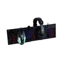 Combo Bright Gamer 0543 Teclado + Mouse + Headset Preto