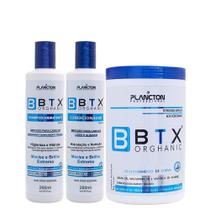 Combo BTX ORGHANIC 1Kg e Kit Shampoo-Condicionador 250ML