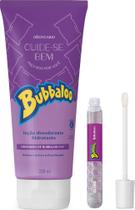 Combo Bubbaloo Uva: Gloss 5ml + Loção Hidratante Desodorante Corporal 200ml