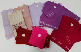 Combo C/ 4 Básica De Lã Blusa Bebê Menina Inverno Infantil Combo C/ 4 Básica De Lã Blusa Bebê Menina Inverno Infantil