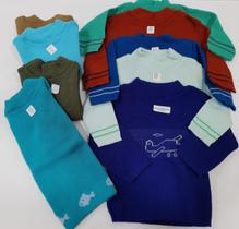 Combo C/ 4 Básica De Lã Blusa Bebê Menino Inverno Infantil