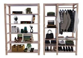 Combo Cabideiro Moderno C/ Maleiro 190x170cm Oferta