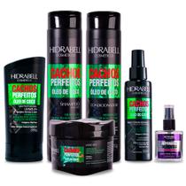 Combo Cachos Perfeitos Hidratação e Definição Óleo de Coco Reparador de Pontas Hidrabell