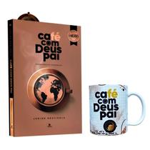 Combo Café com Deus Pai 2025 e Caneca de porcelana personalizada café com Deus pai 325 ml - Editora Vélos