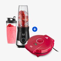 Combo Café da Manhã: Liquidificador Shake 127V + Sanduicheira Waffle Maker 127V - GO013K