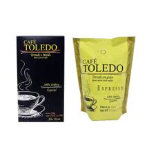 Combo Café Toledo Moído à Vácuo e Grão - 01 Especial 500g + 01 Grão 500g