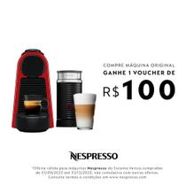 Combo Cafeteira Nespresso Essenza Mini Vermelha + Aeroccino 3 - 220V