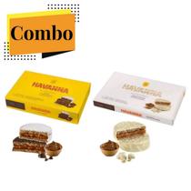 Combo - Caixa de Alfajores Mistos Havanna 12 Unidades + de Chocolate Branco 6 Unidades