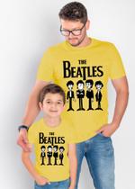 Combo camiseta adulto e criança Beatles desenho animado, exclusiva varias cores Combo camiseta adulto e criança Beatles desenho animado, exclusiva varias cores