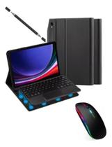 Combo Capa Teclado Touchpad + Mouse sem Fio para Galaxy Tab A9+ Plus