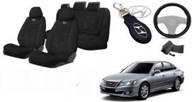 Combo Capas Personalizado Premium Azera 08-12 + Volante + Chaveiro