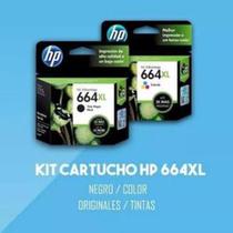 Combo Cartucho Hp 664xl Preto Color Originais 2676 3776 4676 Combo Cartucho Hp 664xl Preto Color Originais 2676 3776 4676