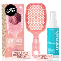 Combo Cepillo Desenredante FHI Heat UNbrush y Spray UNwinder Ruby Combo Cepillo Desenredante FHI Heat UNbrush y Spray UNwinder Ruby