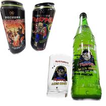 Combo Cervejas Iron Maiden Trooper Legacy Aces High + copo Eddie