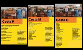Combo cestas Básica Tam: P + M + G