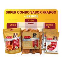 Combo Chips + Sticks + Bifinho Sabor Frango Kadi Cachorro
