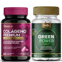 Combo Colágeno Premium c/ Ácido Hialurônico 60 Comp. 1.200mg + Green Power 60 Comp. Combo Colágeno Premium c/ Ácido Hialurônico 60 Comp. 1.200mg + Green Power 60 Comp.