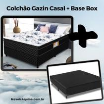 Combo Colchão Gazin Supreme Composto Casal + Base Box Casal 138x188x40 - Oferta - Pronta Entrega