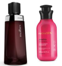 Combo colônia malbec tradicional 100ml + Loção Corporal ameixa 400ml nativa Spa oboticario