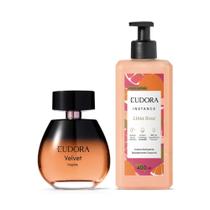 Combo Colônia Velvet Inspire 100ml + Creme Hidratante Desodorante Instance Lima Rosa 400ml Combo Colônia Velvet Inspire 100ml + Creme Hidratante Desodorante Instance Lima Rosa 400ml