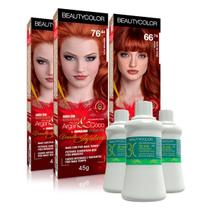Combo Coloração Ind Beautycolor 2x 76.44/ 1x 66.74/ 3x Ox 30