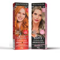Combo coloração individual beautycolor 96.44 ruivo 9.1 louro