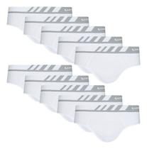 Combo Com 10 Cueca Slip Lupo Microfibra Sem Costura 691 Nf