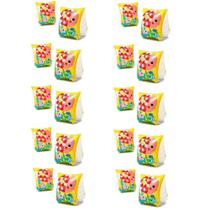 Combo com 10 pares de Boia de Braço inflável para crianças 3 a 6 anos Deluxe até 25kg 23x15cm Intex 58652